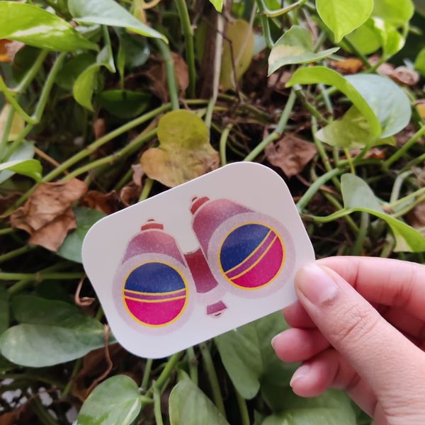Bi-noculars sticker